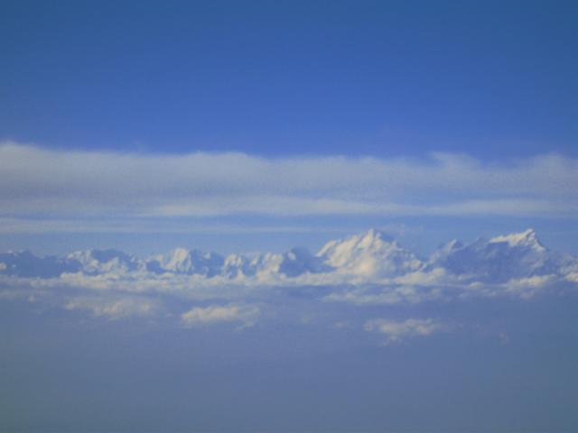 Himalája a repülőgépből